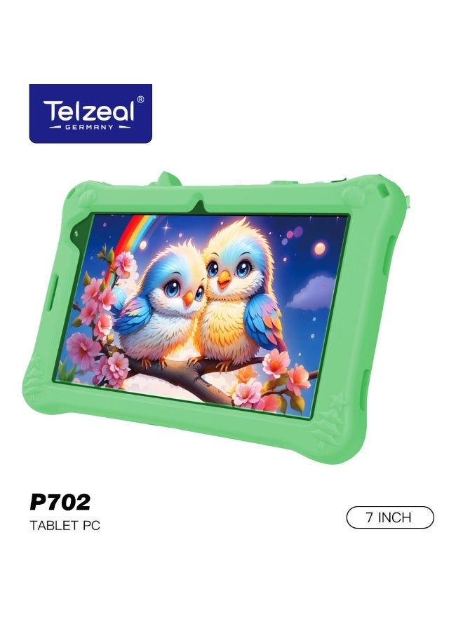 Telzeal P702 Kids Android Tablet With 7 Inch Display 6GB RAM 256GB ROM 4000mAh Battery Stylus and Protective Case Green - Image 4